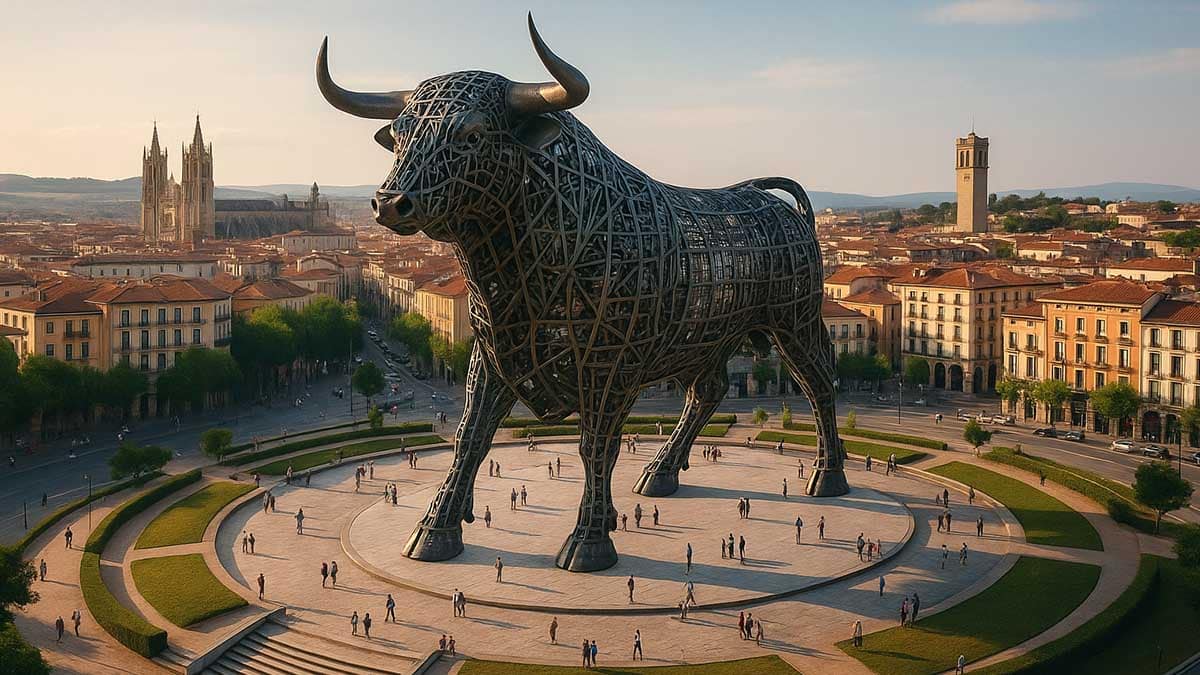 Spain 300-meter steel bull project