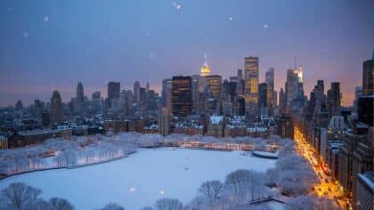 what to do in New York when it snows